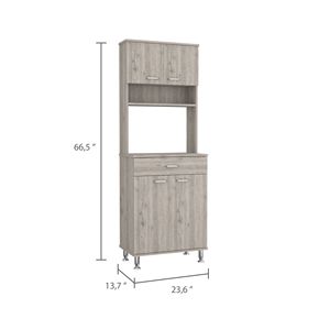 Area della baia dispensa due porte mobili da cucina con un cassetto e quattro gambe regolabili in metallo - Product Image 3