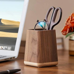 Porte-stylos en bois de qualité supérieure – Fournitures de bureau – Support de bureau en bois pour stylos et crayons – Meilleure vente - Product Image 1