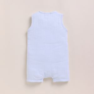 Premium Quality Organic <b>Muslin</b> Half Romper <b>Baby</b> Clothing-Ice Melt - Product Image 2