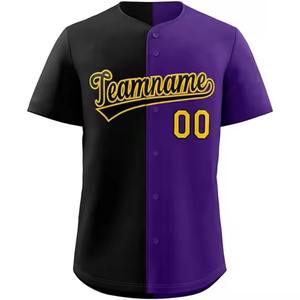 Nouveau design tendance, maillot de baseball en polyester à séchage rapide, 100% polyester, maillot de baseball imprimé sur mesure, maillot de baseball pour homme - Product Image 5