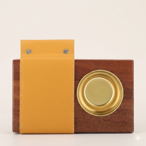 Venta de calidad Mother of Pearl Mubkhar Set Artesanía natural Bandeja de incrustaciones de hueso y quemador de caja Incienso Bakhoor Color Bone Gift Set - Product Image 1