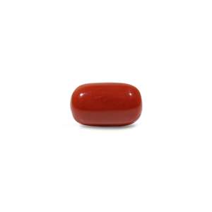 Natural Red Coral Oval Cabochon Loose Gemstone 12.5 Carat Certified Wholesale - Product Image 1