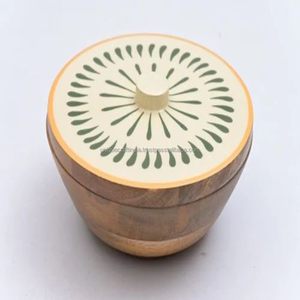 Ecovibe กล่องไม้มะม่วง Chapati | ฝาเรียบพร้อมที่จับ | ที่เก็บโรตีที่ทำด้วยมืออย่างยั่งยืนสำหรับห้องครัวที่ทันสมัย - Product Image 3