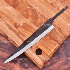 Hoja de Cuchillo de Cocina de Acero al Carbono de 10 Pulgadas, Punta Caída, Borde Recto, Media Espiga, 0.5mm de Grosor, para Proyectos de Fabricación de Cuchillos Personalizados DIY - Product Image 6