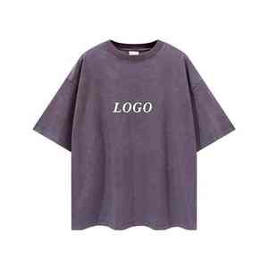 T-shirt décontracté pour homme, coupe classique, col rond, manches courtes, vert uni, tricoté sur le devant, épaules tombantes, respirant - Product Image 5