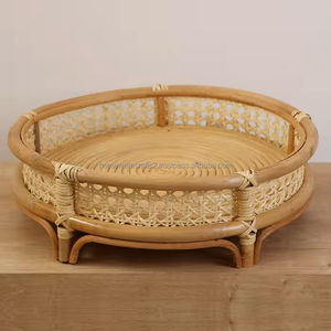 ถาดเสิร์ฟหวายสานด้วยมือถาดรองอาหารอเนกประสงค์สำหรับตกแต่งโต๊ะทนทานน้ำหนักเบาจากเวียดนาม - Product Image 6