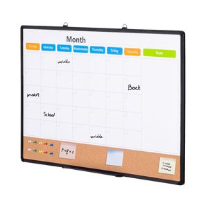 Calendario Mensile 90x60 cm con Lavagna Magnetica e Bacheca in Sughero, Cornice in Alluminio 2-in-1, Lavagna Cancellabile a Secco per il Nuovo Anno - Product Image 5