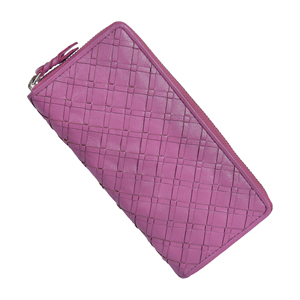 Women zipper <b>long</b> wallet woven leather purse clutch multi card slots coin pocket organizer slim handheld <b>bag</b> fashion accessory - Product Image 3