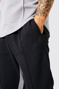 Pantalon de jogging évasé pour homme, décontracté, multi-poches, infroissable, pour le sport et le fitness, avec fermeture boutonnée, taille haute, anti-boulochage - Product Image 3