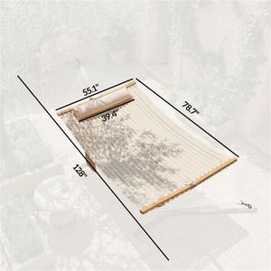 Double Outdoor <b>Hammock</b> Swing-for Relaxation and Leisure Time - Product Image 6