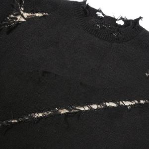 Suéter Personalizado para Hombre, Estilo Desgastado, Nuevo Diseño Y2K, Ropa Urbana, Sudadera con Estampado Gráfico, Corte Holgado - Product Image 3