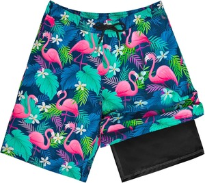 Trajes de Baño para Hombre con Forro de Compresión, Bañadores, Shorts de Playa para Adolescentes, Shorts de Secado Rápido - Product Image 1
