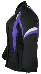 Blouson de moto pour homme en polyester/coton réfléchissant noir 220g, manches longues, coupe-vent, color-block, toutes saisons, vêtements de course - Product Image 4
