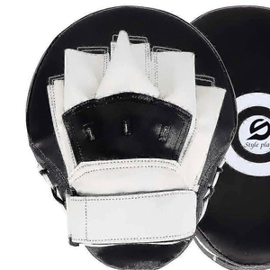 Guantes de Boxeo Personalizados de Cuero Genuino, Almohadillas de Entrenamiento de Boxeo con Logotipo Personalizable, Almohadillas de Boxeo Profesionales para Entrenamiento - Product Image 4