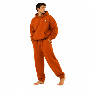 Traje de lana extragrande para hombre, diseñado con textura de lana acogedora, corte holgado y espacioso, mangas largas y cobertura cálida para uso informal. - Product Image 6