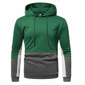 Sudadera con Capucha Personalizada con Logotipo para Hombre, Ropa Deportiva Ecológica, 100% Poliéster, Forro Polar Técnico, Cierre Completo, Diseño sin Forro, Cuello con Capucha, Lisa - Product Image 4