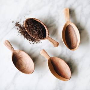 Ensemble de spatules minimalistes modernes à manche en bois, finition miroir, compatibles lave-vaisselle, couverts durables, cuillères à salade pour la cuisine - Product Image 5