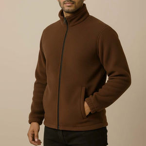Top Trending Custom Design Canvas <b>Sherpa</b> Fleece <b>Jacket</b> With Stand Collar High Street Style Quick Dry & Breathable For <b>Men</b> - Product Image 3