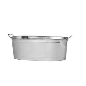 Nouvel Arrivage : Bac à Vin Métallique Ovale en Fer Galvanisé, Seau à Glace, Seau à Bière en Étain Uni, Bac à Vin Ovale, Taille Personnalisée - Product Image 1
