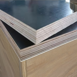 <b>Black</b> Film Faced Plywood Sheet 15/18mm Thickness Rubber Core Eco-Friendly Marine Construction Formwork E1 Phenolic <b>Board</b> Hotel - Product Image 1