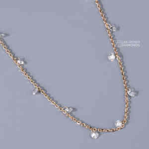 Colgante de Lujo de Plata S925 con Moissanita de Corte Redondo para Mujer, Calidad VS EF, Trece Piedras, Un Quilate, Joyería de Boda, Regalo - Product Image 3