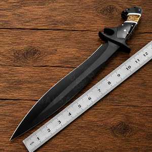 Cuchillo Bowie OEM Hecho a Mano con Recubrimiento en Polvo de Acero D2 de Grado Industrial, Garantía de 3 Años, para Caza y Camping, con Funda de Cuero y Resina Ergonómica - Product Image 6