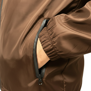 2026 Wholesale Autumn Nylon Brown <b>Mens</b> Sports Custom Windbreak <b>Running</b> <b>Jacket</b> Windcheater /hooded Windbreaker <b>Jacket</b> for man - Product Image 5