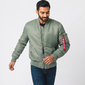 Chaqueta de Piloto MA1 para Hombre, Personalizada, Ligera, Resistente al Viento, Estilo Casual, Chaqueta Bomber con Cuello Redondo - Product Image 4