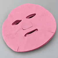 Masque facial en feuille de lyocell rose rouge personnalisé pour produits de soin hydratants de style coréen – Fourniture en gros de matériaux