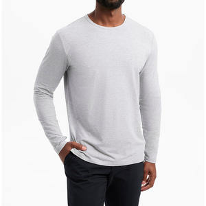 Camiseta de Manga Larga Informal 100% Algodón para Hombre, Fabricantes Personalizados, Impresión de Logotipo Privado, Ecológica, Anti-Pilling - Product Image 4