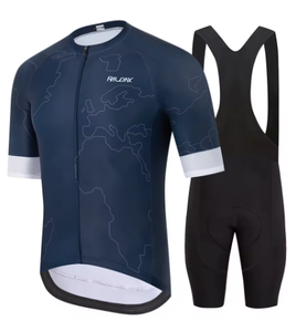 Men Breathable Cycling Set Short Sleeve Road Bike MTB Quick Dry Padded Summer Sports - Product Image 1