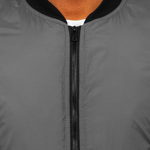 Chaqueta Bomber Casual de Invierno para Hombre, Estilo Moderno, de Forro Polar, con Cierre, Cuello Alto, Transpirable y Ecológica, en Oferta - Product Image 4