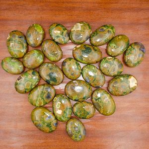 Pierre de poche en rhylite naturelle, rhylite de forêt tropicale, cristal poli pour la guérison, pierre de méditation pour le Reiki, décoration, vente en gros - Product Image 2