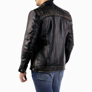 Most Selling Men's Genuine <b>Leather</b> Lambskin <b>Winter</b> Vintage Breathable Coated Soft Stylish <b>Jacket</b> - Product Image 2