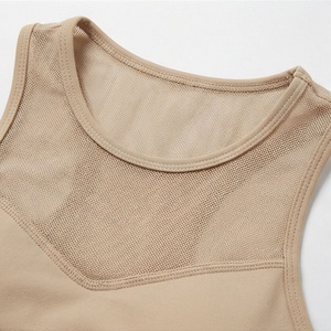 Ensemble de yoga sans couture pour femmes, haut en maille beige à col rond, leggings taille haute longueur intégrale - Product Image 4