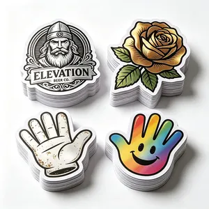 Étiquettes autocollantes transparentes en feuille d'or personnalisées avec logo, en rouleau, pour parfums et rouges à lèvres - Product Image 4