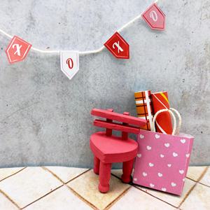 Miniature 1:12 Valentine Theme Furniture Toy for Dollhouse Decoration - Product Image 4