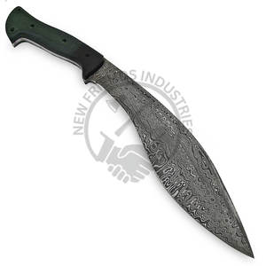 Nouvelle édition personnalisable de couteau de survie en acier Damas de 15 pouces avec manche en bois Micarta, meilleur couteau de camping, de chasse et de plein air - Product Image 3