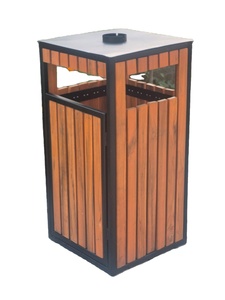 Seau de rangement rectangulaire en bois pour l'extérieur, sans couvercle, écologique - Product Image 4