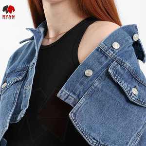Ryan Pro Gear <b>Customized</b> <b>Denim</b> <b>Jacket</b> For Women Breathable and Comfortable Fabric with <b>Customized</b> Logo OEM Design - Product Image 1