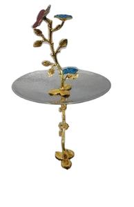 Support à gâteau tendance pour la maison hôtel Restaurant gâteau plateau de service décor couleur argent design moderne porte-gâteau en métal design unique - Product Image 2