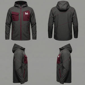 Veste à capuche moderne pour homme, imperméable, urbaine, pour l'extérieur, Europe, Amérique, coupe-vent de qualité supérieure - Product Image 6