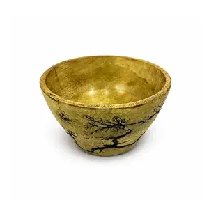 FAIZA CRAFT Bol à salade moderne fait main en bois naturel poli, écologique et léger, pour la maison, la cuisine et la décoration de table - Product Image 2