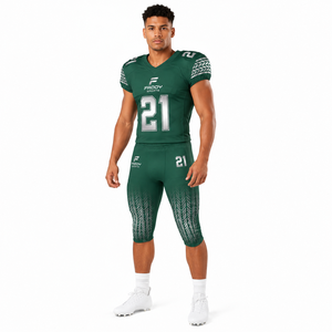 Custom Sublimation American Football Uniform Professional Team Wear Breathable Youth Adult Football Jersey and Pants Set Gear - Product Image 3