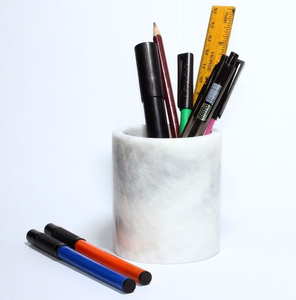 Marble Pencil <b>Pen</b> Holder Newly Crafts <b>White</b> Stone <b>Marker</b> And <b>Pen</b> Holder Top Price Marble <b>Pen</b> Pencil Holder Top Price - Product Image 1
