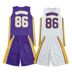 Maillot et short de basket-ball personnalisés pour hommes, grande taille, imprimé, séchage rapide, respirant, nom et numéro d'équipe sublimés - Product Image 2