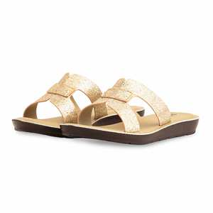 Zapatos planos suaves informales dorados CL5440 - Product Image 3
