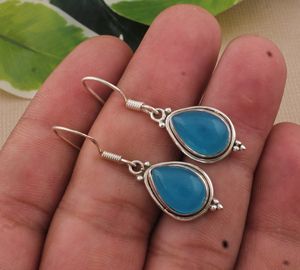 <b>Opal</b> Sterling Silver Rose Gold Plated Bohemian Drop <b>Earrings</b> for Women Wedding Party Fashion Jewelry - Product Image 4