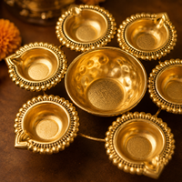 Urli en métal pour la décoration de la maison |   Bol Urli décoratif traditionnel pour fleurs, Diyas flottants et décorations festives