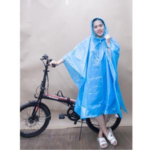 OEM ODM una sola persona impermeable 130cm PE plástico impermeable portátil ligero bicicleta lluvia capa Poncho impermeables - Product Image 2